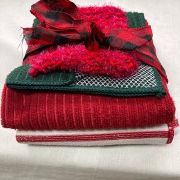 5 Piece Dish Scrubby, Drying Mat, Towel, Dish Towel Gift Set - Picture 5 of 9